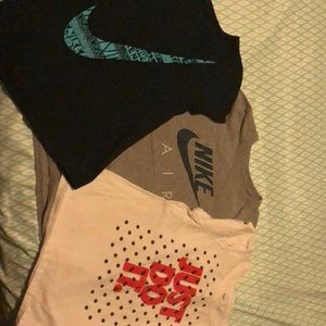 Girls bundle nike shirts size m 7/8